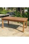 Furniture Outdoor Dining Sets | Plow & Hearth Rectangular Teak Coffee Table