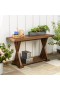  Móveis, mesas de escritório e mesas de console | Mesa de console de eucalipto Claremont para área externa Plow & Hearth