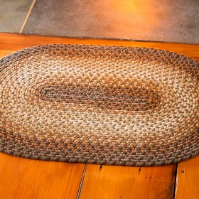  Tapetes e capachos | Tapete Virginia trançado de lã fabricado nos EUA Plow & Hearth, 2' x 3'