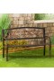  Panchine da esterno | Panca da giardino in metallo Plow & Hearth Dragonfly, bronzo