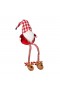  Accenti decorativi per interni | Gnomo in tessuto Plow & Hearth con gambe penzolanti e pantofole a forma di renna
