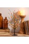  Accenti decorativi per interni | Albero da tavolo artificiale Plow & Hearth Halloween Candy Corn