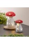  Accenti decorativi per interni | Decorazione da tavolo a forma di fungo in ceramica illuminata Plow & Hearth, set da 2