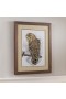  Arte murale per interni | Dipinto con cornice "Gufo barrato II" di Plow & Hearth