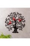  Decorazione murale per interni | Decorazione murale con albero in metallo con aratro e focolare e cardinali