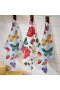  Biancheria da cucina e per l'intrattenimento | Strofinacci ad asciugatura rapida Plow & Hearth Butterfly Toile, set da 3, 25,4 x 25,4 cm