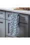  Biancheria da cucina per cucina e intrattenimento | Strofinaccio da cucina ad asciugatura rapida Plow & Hearth Ginkgo Blue, 18" X 30"