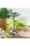  Bagni per uccelli da esterno | Bagno per uccelli in metallo verde Plow & Hearth da 12" con supporto