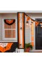  Bandierine e striscioni per porte per esterni | Bandierine in cotone a forma di ragnatela per Halloween con Plow & Hearth