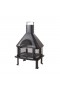  Bracieri per esterni | Plow & Hearth Black Outdoor Firehouse