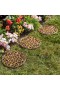  Percorsi e gradini per esterni | Plow & Hearth gradini in gomma riciclata, set da 3 - Medaglione dorato