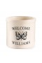 Fioriere e supporti per piante da esterno | Vaso di benvenuto in gres personalizzato Plow & Hearth con farfalla