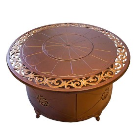  Bracieri a propano per caminetti e focolari | Bracieri a propano rotondi in alluminio pressofuso Plow & Hearth