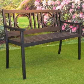  Mobili da esterno | Panca da giardino in acciaio Grayson di Plow & Hearth