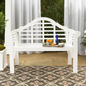  Mobili da esterno | Panca da giardino in legno Plow & Hearth Lutyens