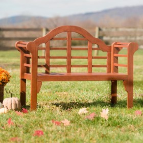  Mobili da esterno | Panca da giardino in legno Plow & Hearth Lutyens