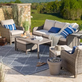  Set di sedute per esterni | Set di sedute Montross da 6 pezzi Plow & Hearth