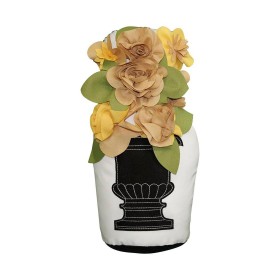  Cuscini decorativi per interni | Fermaporta a forma di boccioli di rosa in vaso per interni/esterni Plow & Hearth