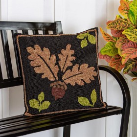  Cuscini decorativi per interni | Cuscino decorativo per interni/esterni Plow & Hearth Woodland con ghianda