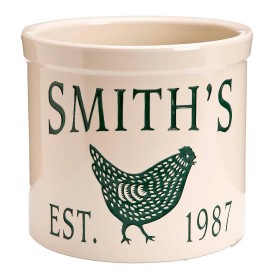 Vasi e fioriere per interni | Plow & Hearth - Vaso per pollo personalizzato, realizzato a mano negli Stati Uniti