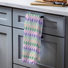  Biancheria da cucina per cucina e intrattenimento | Strofinaccio da cucina ad asciugatura rapida Plow & Hearth Lavender Flow, 18" X 30"