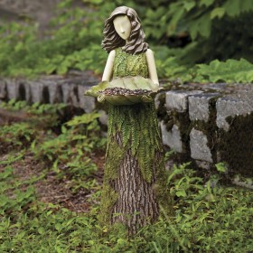  Mangiatoie per uccelli da esterno | Mangiatoia per uccelli/statua "Fern" Sherwood di Plow & Hearth