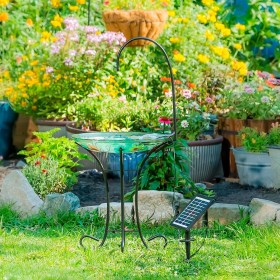  Bagni per uccelli da esterno | Supporto per bagno per uccelli con agitatore per acqua Plow & Hearth