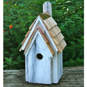  Casette per uccelli da esterno | Casetta per uccelli Plow & Hearth Bluebird Manor Cypress