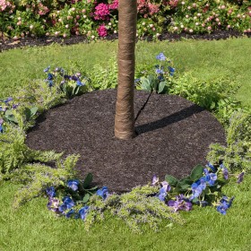  Recinzioni e bordature per giardini e spazi all'aperto | Anello per alberi in gomma riciclata con pacciame permanente Plow & Hearth, diametro 36".