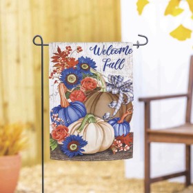  Bandiere da giardino per esterni | Bandiera da giardino in pelle scamosciata Plow & Hearth Welcome Fall