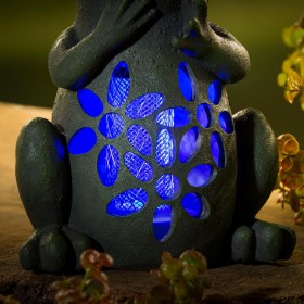  Statue da giardino per vivere all'aperto | Statua da giardino Plow & Hearth Solar Bug Zapper