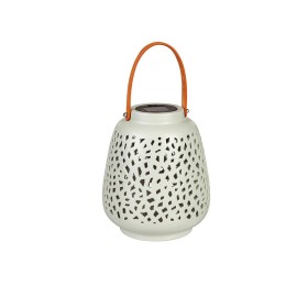  Accenti solari per la vita all'aperto | Lanterna solare in ceramica screziata Plow & Hearth