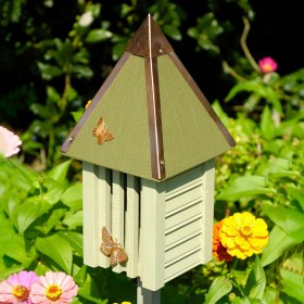  Alloggi per animali selvatici all'aperto | Plow & Hearth Flutterbye Cypress And Copper Butterfly House