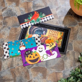  Tappeti e zerbini intercambiabili | Set di tappeti Plow & Hearth Whimsical Fall And Holiday Sassafras