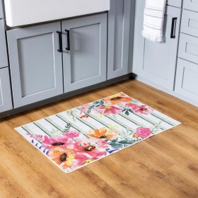  Tappeti e zerbini Tappetini lavabili | Plow & Hearth Pastels Of Nature Tappeto decorativo lavabile, 2' X 3'