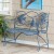  Panche da esterno | Panca in metallo Plow & Hearth Blue Tropical Fish