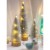  Accenti decorativi per interni | Alberi a forma di scovolino a LED Plow & Hearth, glitter argento, set da 3