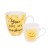  Tazze da caffè e da tè per la cucina e l'intrattenimento | Set regalo di tazze in ceramica Plow & Hearth Mommy And Me, 17 Oz, You Are My Sunshine