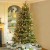  Illuminazione di alberi e ghirlande illuminate | Albero di Natale Plow & Hearth in abete del Sussex da 7'3" con LED bianchi caldi e che cambiano colore