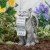  Statue da giardino per esterni | Statua commemorativa da giardino a forma di gatto con pergamena, altezza 14" Plow & Hearth