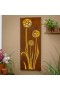 屋内リビングウォールアート | Plow & Hearth Dandelions LEDレーザーカットメタルウォールデコ 15インチ x 40インチ