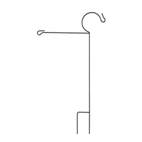 屋外用旗アクセサリー | Plow & Hearth ガーデンフラッグスタンド（シェパーズフック付き）