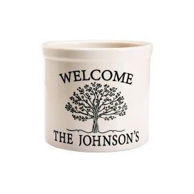 アウトドアリビングプランター＆プラントスタンド｜Plow & Hearth パーソナライズされた生命の樹の壷