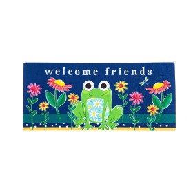 ラグ＆ドアマット ドアマット | Plow & Hearth Welcome Friends Frog Sassafras スイッチマット