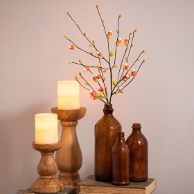  Kunstige blomster og planter til innendørs bruk | Plow & Hearth Halloween-kaninblomster kunstig gren