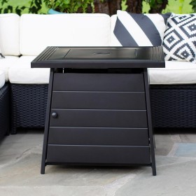  Utendørs bålpanner | Plow & Hearth Cason utendørs lp gassbålpanne med stålmantel, 28"