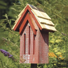  Utendørsliv Dyrelivshus | Plog og ildsted Mademoiselle tre sommerfuglhus med stang