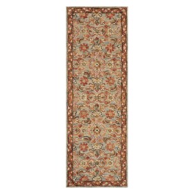  Tepper og dørmatter | Plow & Hearth Kensington blomsterteppe i ull, 12,5 x 18,5 cm