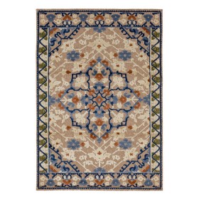  Tepper og dørmatter | Plow & Hearth Innendørs/Utendørs Aruba Medallion Polypropylen Teppe, 15 x 23 cm