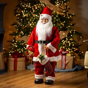  Dekoratívne doplnky do interiéru | Pluh a ohnisko 39,5" LED tancujúci Santa Claus s hudbou